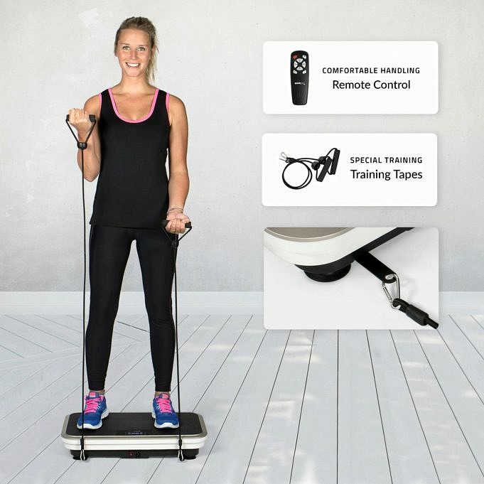 Fiducia VibeSlim Vibration Fitness Trainer Plate Con Cinghie + Recensione Remota